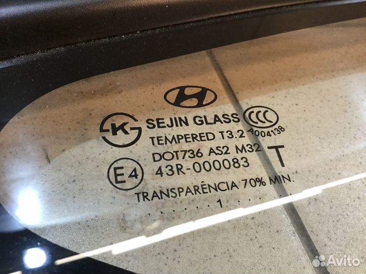 Стекло кузовное глухое Хендай ix35 2010-2015г