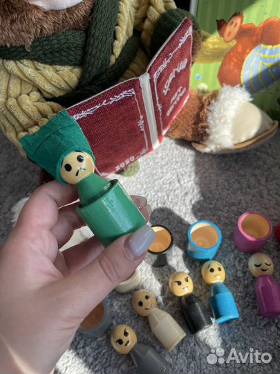 Развивающий сортер деревянные человечки