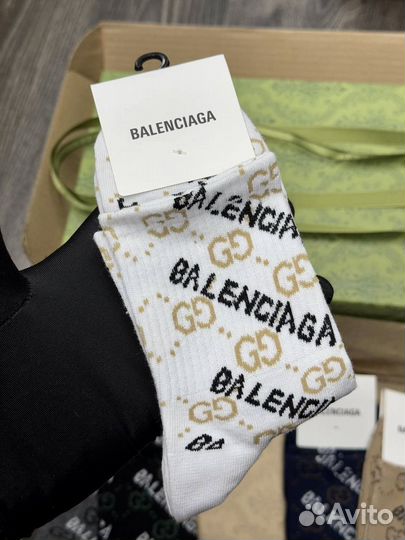 Подарочный набор носки мужские balenciaga gucci