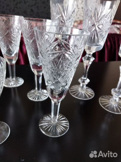 Фужеры хрустальные СССР