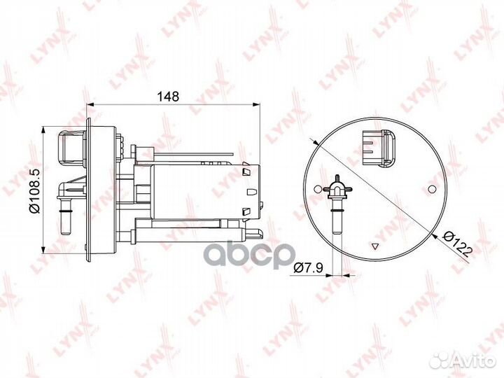 Фильтр топливный nissan tiida / latio 1.6/1.8