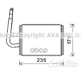 Радиатор печки MZA6268 Ava