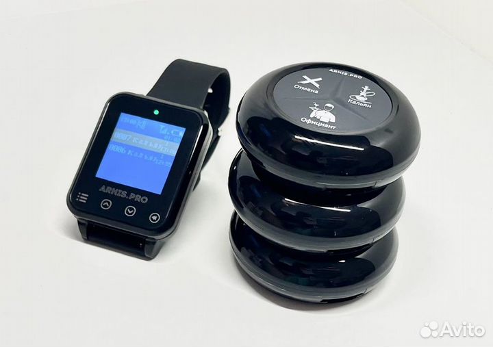 Кнопка вызова официанта влагозащищенная комплект