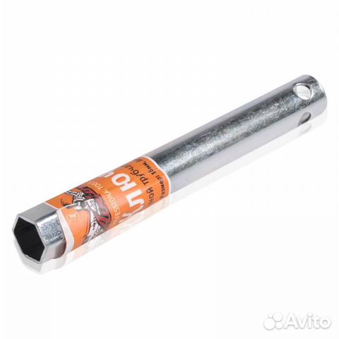 Ключ свечной трубчатый 16*160мм с резиновым фиксат