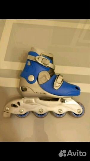 Роликовые коньки раздвижные с фиксатором (р-р 29-3