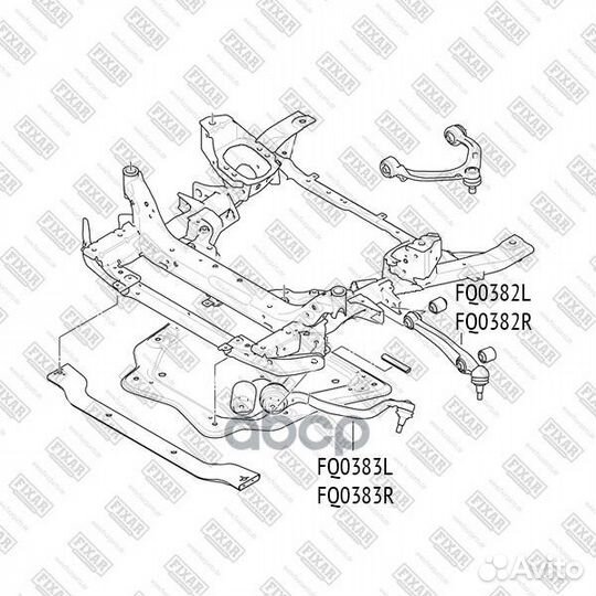 Рычаг подвески передний нижний левый перед