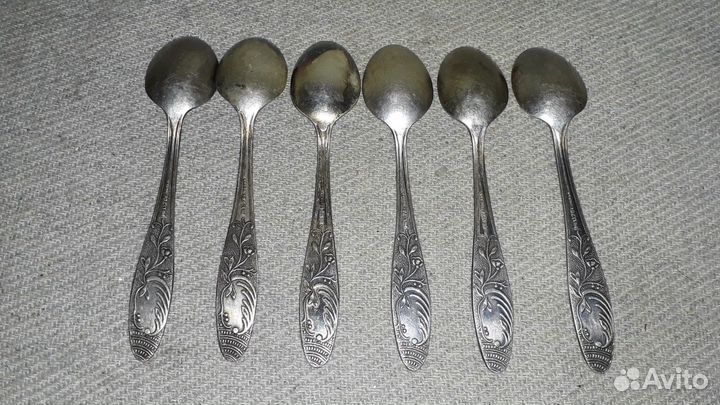 Мельхиоровый чайные ложки мельхиор патина 6 шт