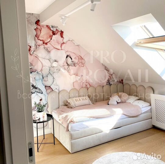 Детская кровать с мягкими бортиками на заказ