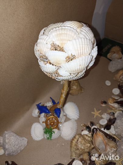 Дерево из ракушек, ручной работы