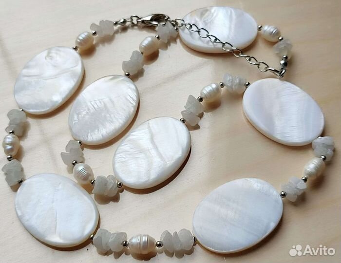 Бусы из натурального Перламутра и жемчуга