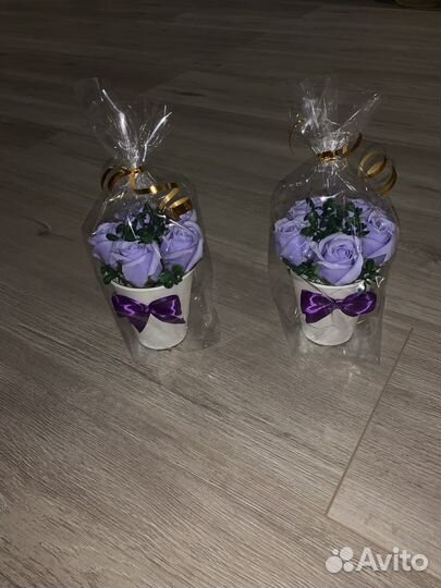 Букеты мыльных роз