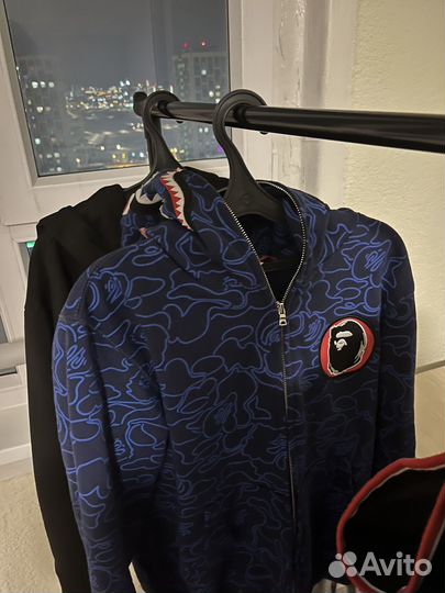 Зип худи bape shark