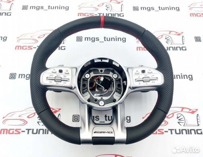 Руль 63 AMG red Mercedes G class W463 Гелик амг