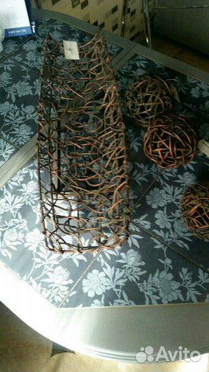 Плетенная ладья с шарами