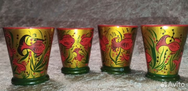 Винтажная посуда, ручная роспись