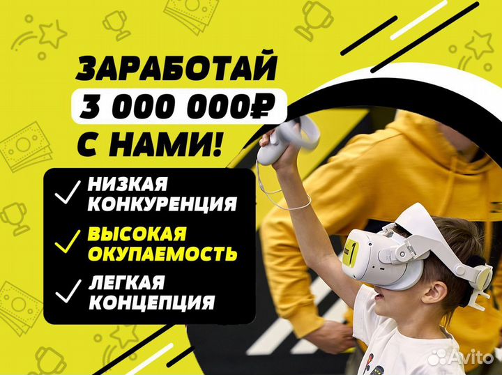 Бизнес Виртуальная реальность VR-арена