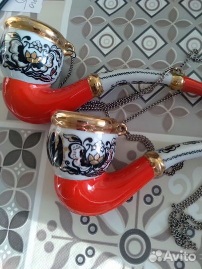 Трубки декоративные фарфоровые