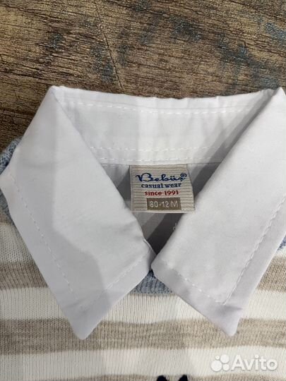 Костюм новый с рубашкой на мальчика 80