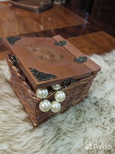 Сундук плетеный