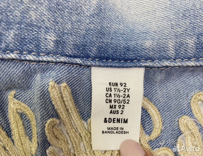 Джинсовая куртка H&M для девочки