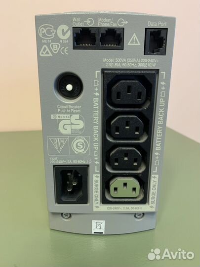 Ибп APC Back-UPS 500