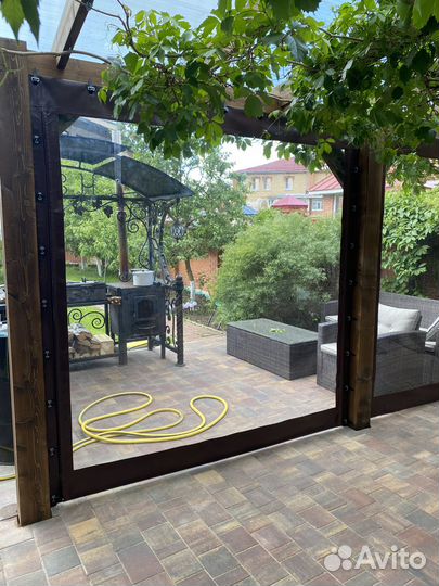 Мягкие пвх окна на беседку