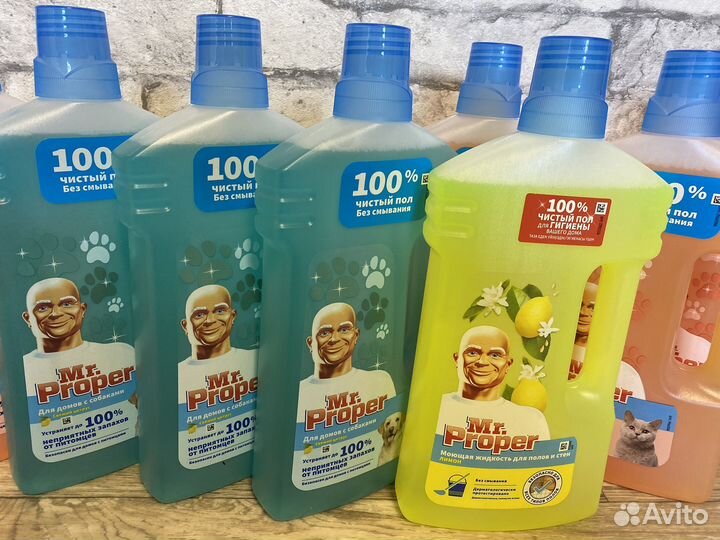 Средство для мытья полов и стен Mr.Proper