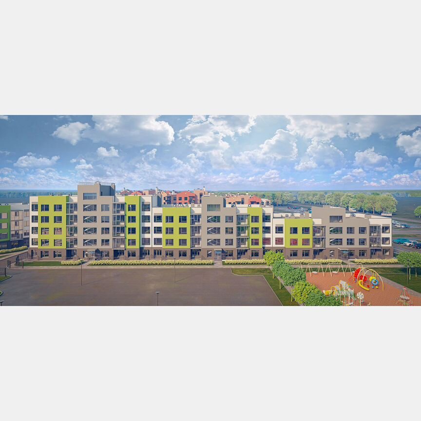 2-к. квартира, 61,3 м², 1/5 эт.
