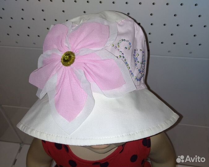 Панамка летняя на девочку 4-5 лет, хлопок