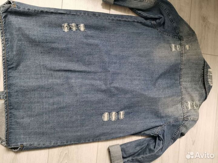 Пальто из демина