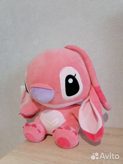 Детская игрушка мягкая Стич 35 см розовая