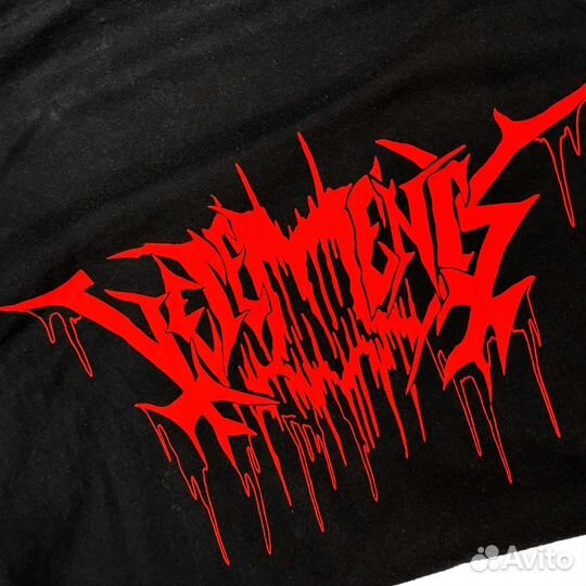 Лонгслив-худи Vetements 'metal tour' - оригинал