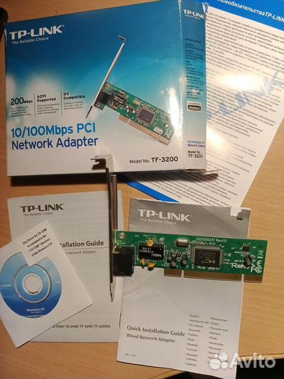 Сетевые карты D link dfe 520tx и Tp Link TF-3200