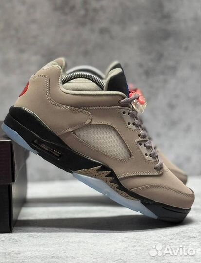 Кроссовки Nike PSG x Air Jordan 5 Low (Арт.30400)