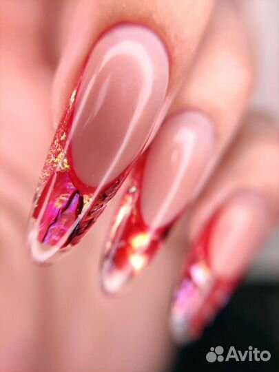 Маникюр, гель-пудра, наращивание