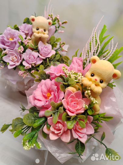 Букет цветов из мыла