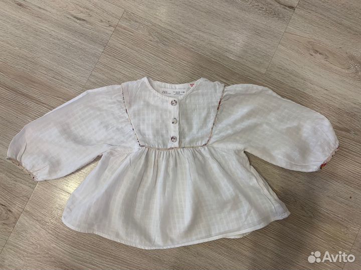 Рубашка zara для девочки 86