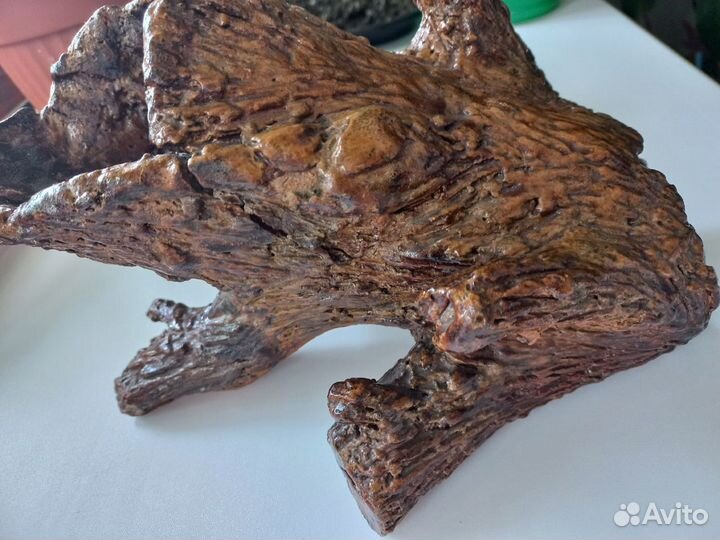 Декор.коряга глина