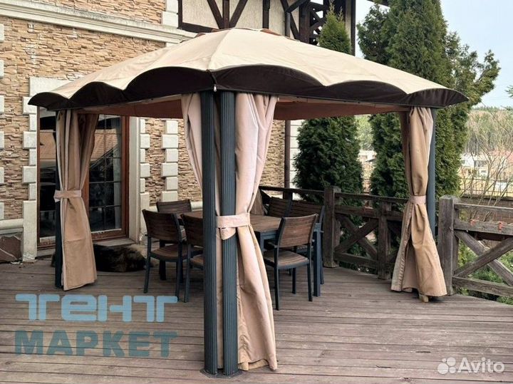 Тент для садового шатра - пошив на заказ, гарантия