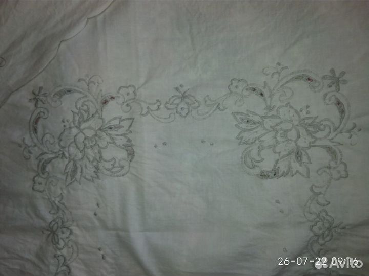 Скатерть, вышивка острова Мадейра