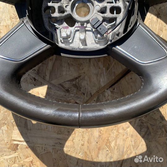 Руль audi a6 c7 коричневый