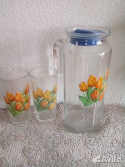 Кувшин и 2 бокала 1,5 л