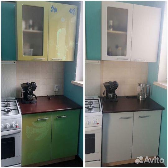 Покраска фасадов мебели