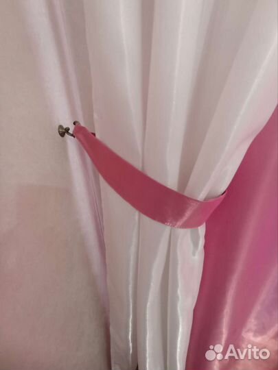 Шторы + светильник в комнату для девочки