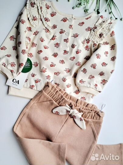 Новый комплект для девочки C&A 74