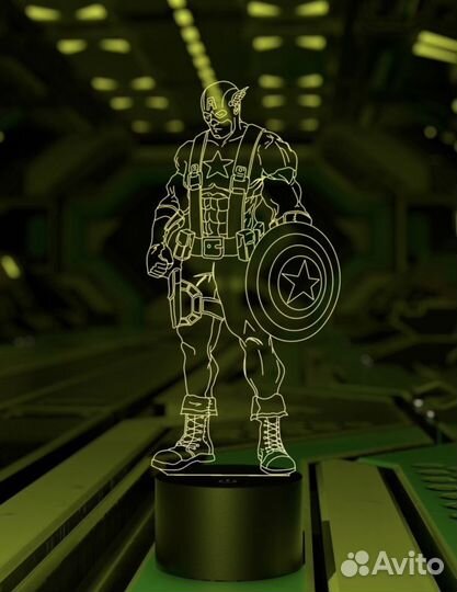 Светильник Капитан Америка (Марвел) Marvel