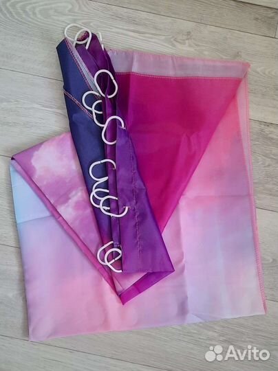 Штора для ванной новая из ткани