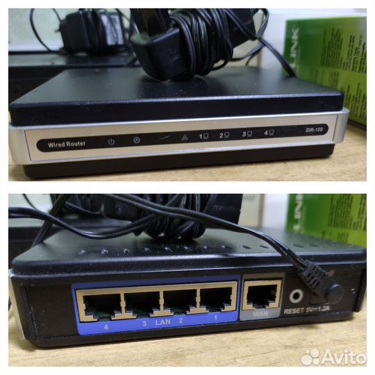 Роутеры в рабочем состоянии, коммутатор, модем