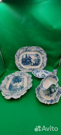 Антикварная посуда Англия Thomas Fell & Co 1840