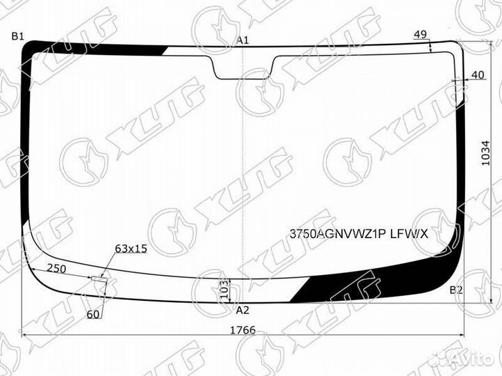 Стекло лобовое peugeot boxer II /III